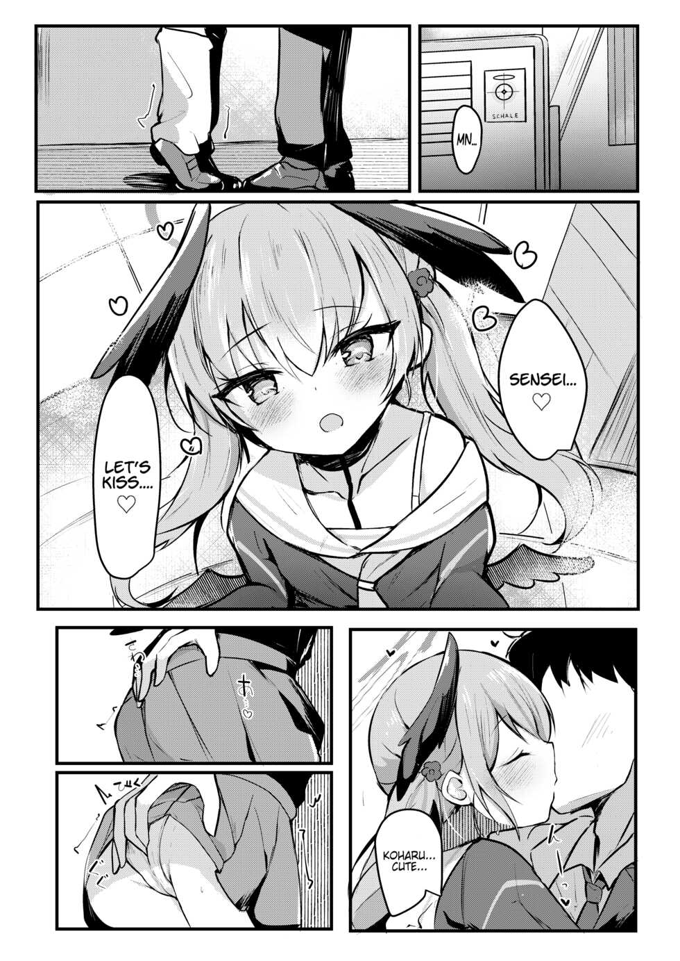 [Atelier Hinata (Hinata Yuu)] Ecchi nano wa Kinshi!? Koharu to Love Love Jirashi Play | Lewdness is Banned!? Lovey Lovey Tease Play with Koharu (Blue Archive) [English] [LoliAce] [Digital] - Page 3