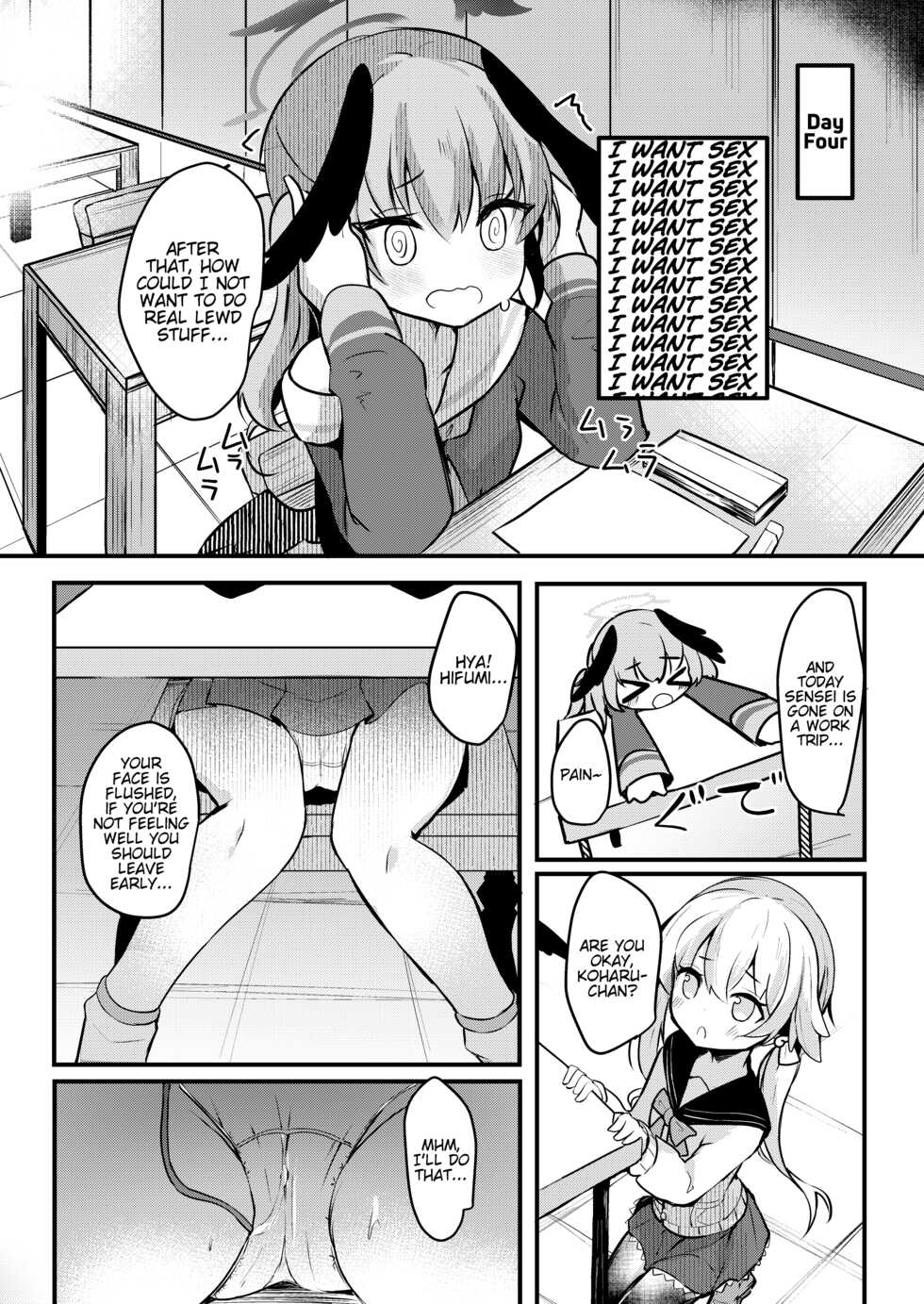 [Atelier Hinata (Hinata Yuu)] Ecchi nano wa Kinshi!? Koharu to Love Love Jirashi Play | Lewdness is Banned!? Lovey Lovey Tease Play with Koharu (Blue Archive) [English] [LoliAce] [Digital] - Page 9