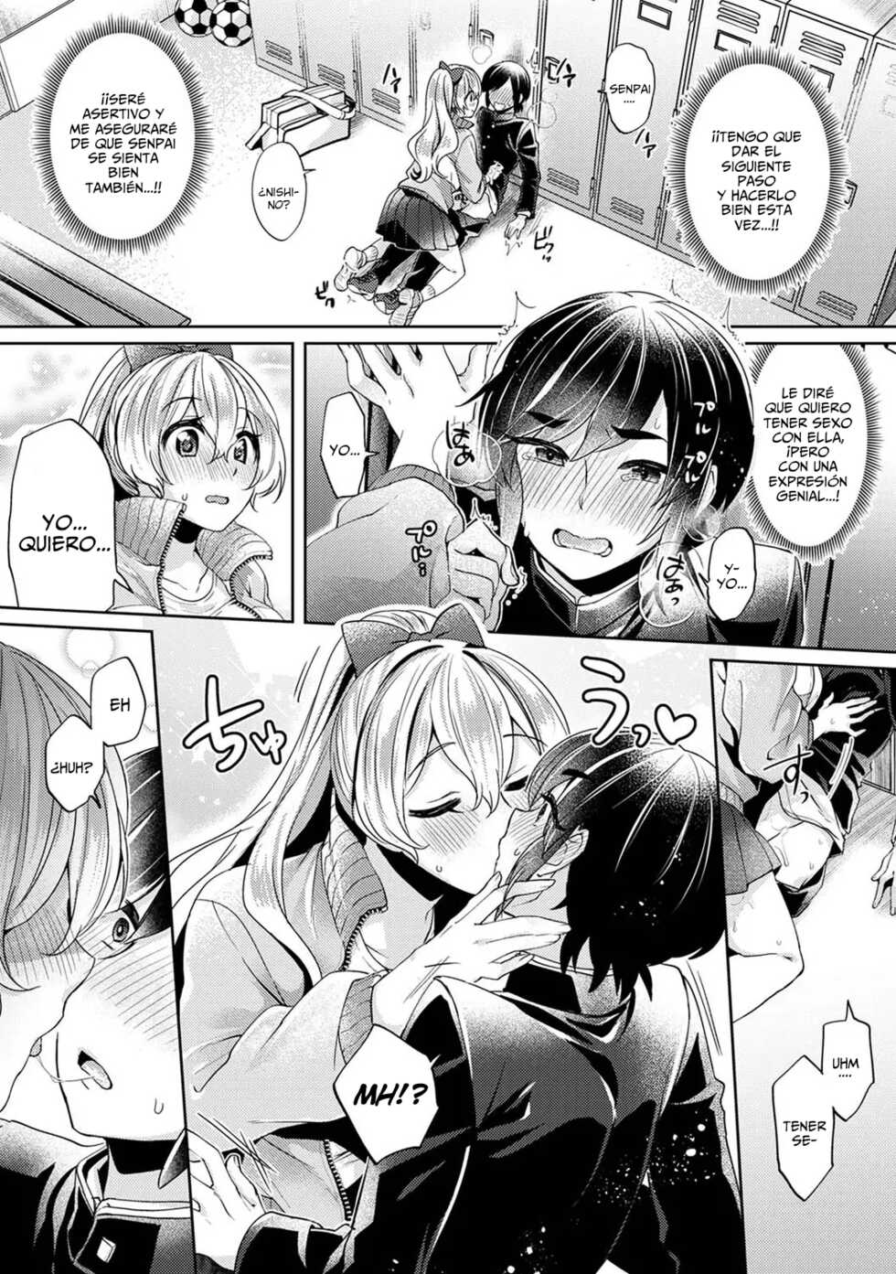 [Izumi Hachi] Ookouchi Senpai wa Nekokawaigari shitai Ch. 2 | Okouchi-Senpai Wants To Adore Capítulo 2 (COMIC Ananga Ranga Vol. 71) [Spanish] [Dartex] - Page 9