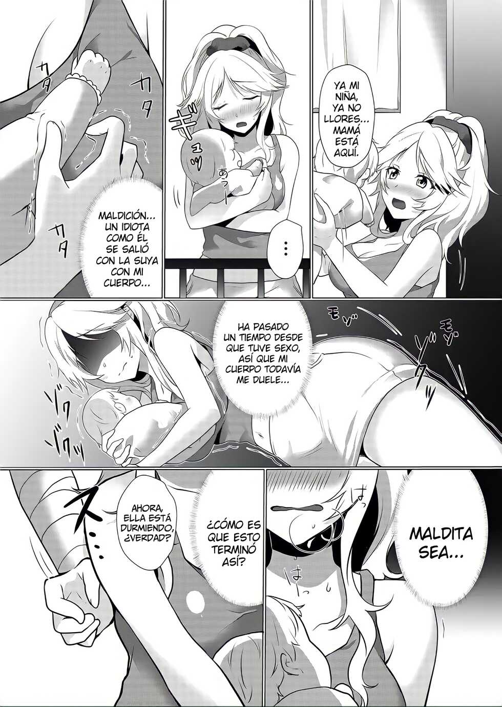 [Hanasaku Mahiru] Junyuuchuu no Yanmama ni Pakopako Tanetsuke!! ~ Sonna ni Dasaretara Milk ga Afurechau! 2 | ¡Programa de Masturbación de una Mamá Gyaru Sexualmente Frustrada! - Capítulo 2 [Spanish] [Dartex] - Page 8