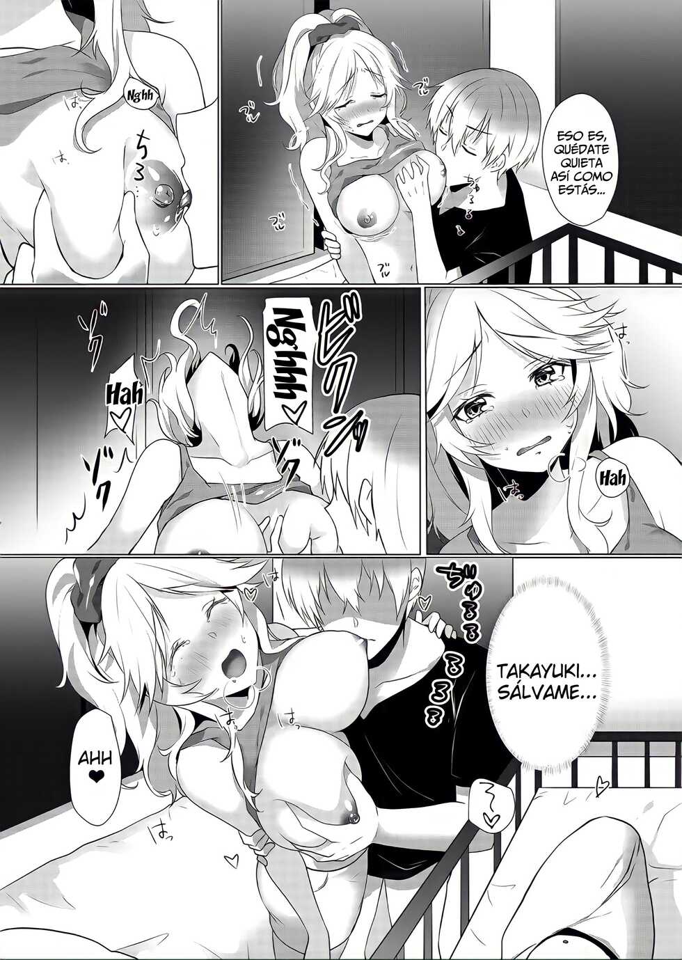 [Hanasaku Mahiru] Junyuuchuu no Yanmama ni Pakopako Tanetsuke!! ~ Sonna ni Dasaretara Milk ga Afurechau! 2 | ¡Programa de Masturbación de una Mamá Gyaru Sexualmente Frustrada! - Capítulo 2 [Spanish] [Dartex] - Page 10