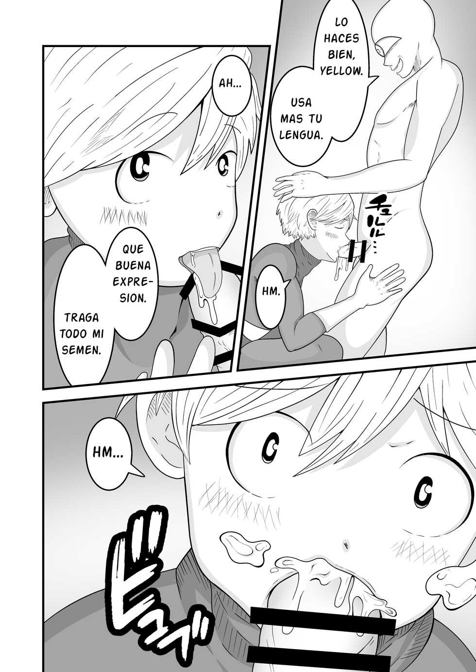 [Otoko no Saimin Fetiya-san (Matsukaze Akitarou)] Hero, Saimin x Sennou ~Shasei shitara soku Dorei~ | Black and Yellow brainwashed. [Spanish] [Digital] - Page 39