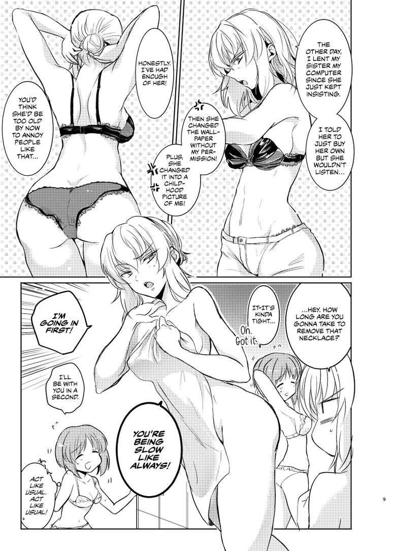 [Tetsukazuno Ao. (Emilio)] Futarikiri no Natsu | A Summer With Just the Two of Us (Girls und Panzer) [English] [CulturedCommissions] [Digital] - Page 8