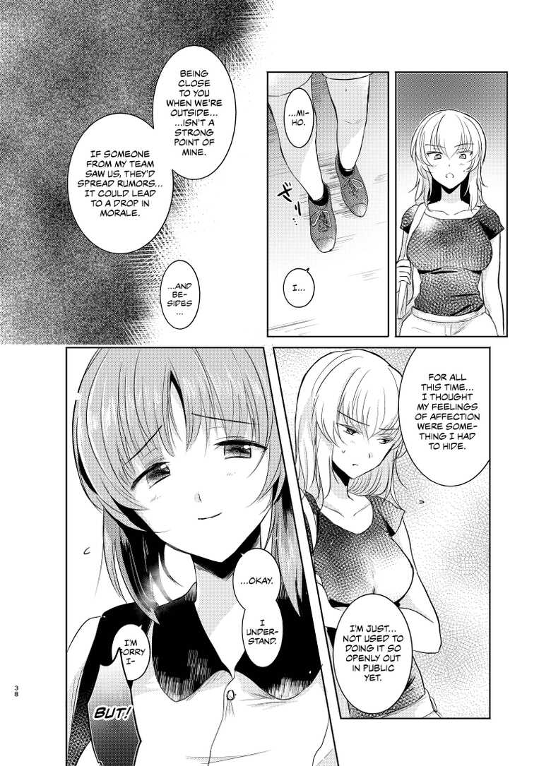 [Tetsukazuno Ao. (Emilio)] Futarikiri no Natsu | A Summer With Just the Two of Us (Girls und Panzer) [English] [CulturedCommissions] [Digital] - Page 37