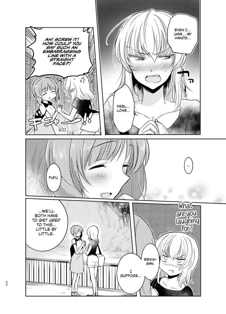 [Tetsukazuno Ao. (Emilio)] Futarikiri no Natsu | A Summer With Just the Two of Us (Girls und Panzer) [English] [CulturedCommissions] [Digital] - Page 39