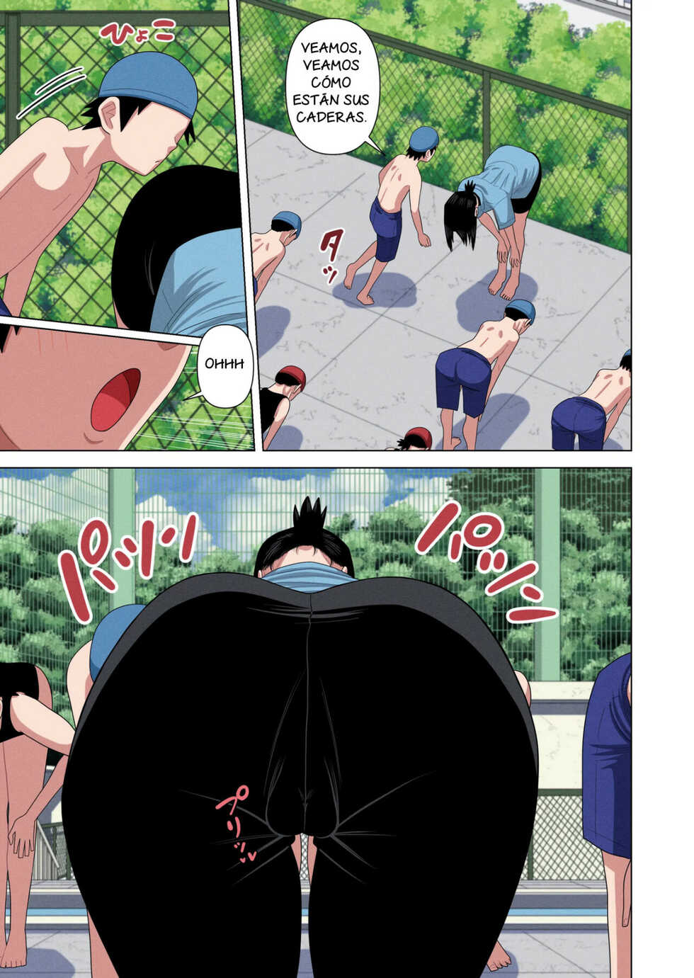 [Gin Eiji] Jikan Teishi to Saimin to Toumei Ningen de Mizugi no Tannin no Sensei wo Pool no Jugyo Chu ni Okashi Makuru [Spanish] [NTRForever] - Page 8