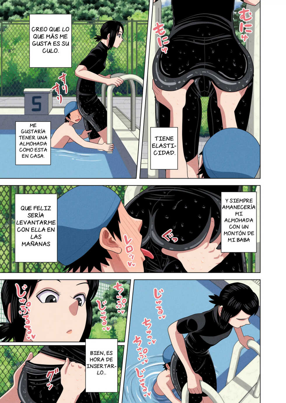 [Gin Eiji] Jikan Teishi to Saimin to Toumei Ningen de Mizugi no Tannin no Sensei wo Pool no Jugyo Chu ni Okashi Makuru [Spanish] [NTRForever] - Page 14