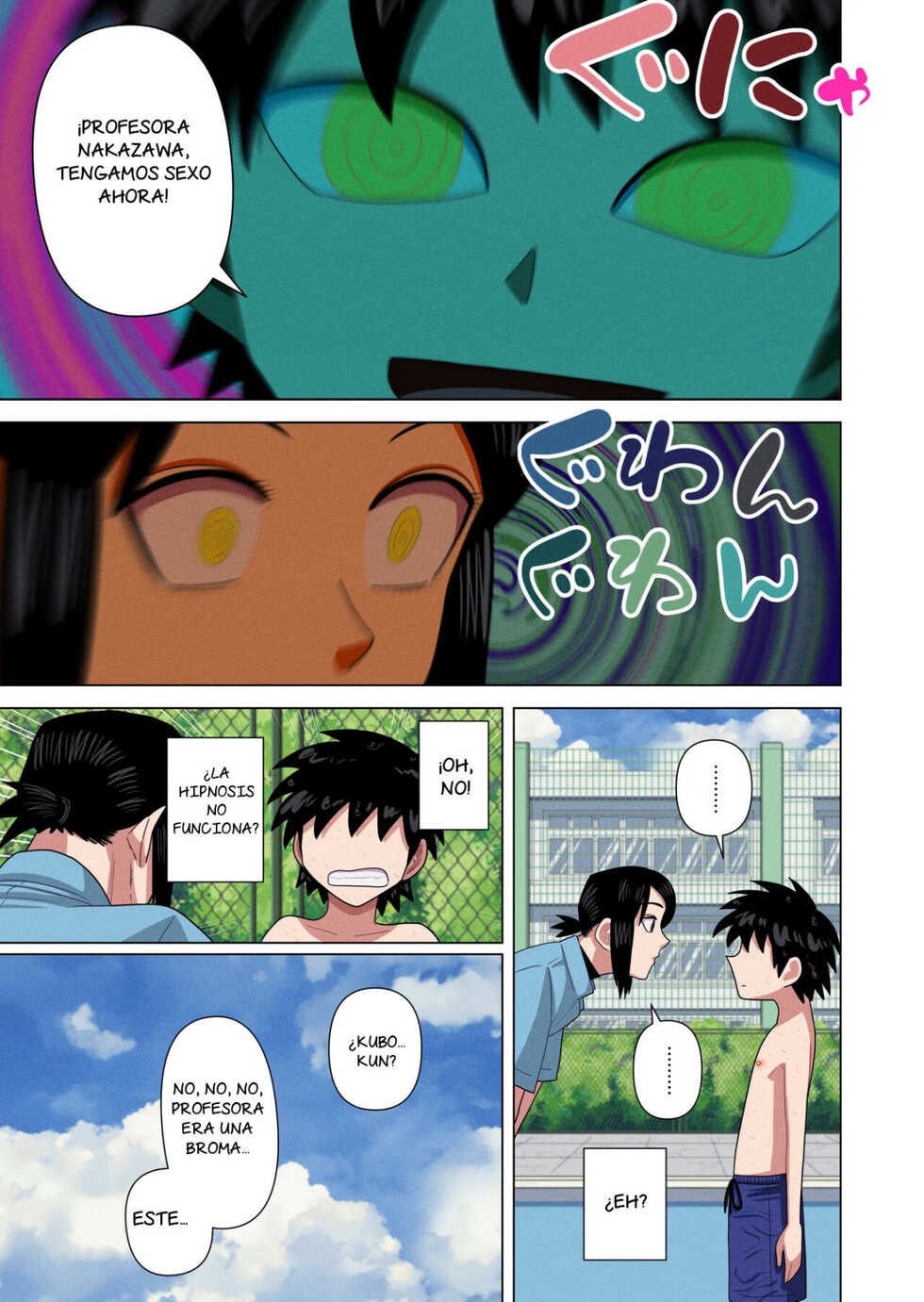 [Gin Eiji] Jikan Teishi to Saimin to Toumei Ningen de Mizugi no Tannin no Sensei wo Pool no Jugyo Chu ni Okashi Makuru [Spanish] [NTRForever] - Page 28