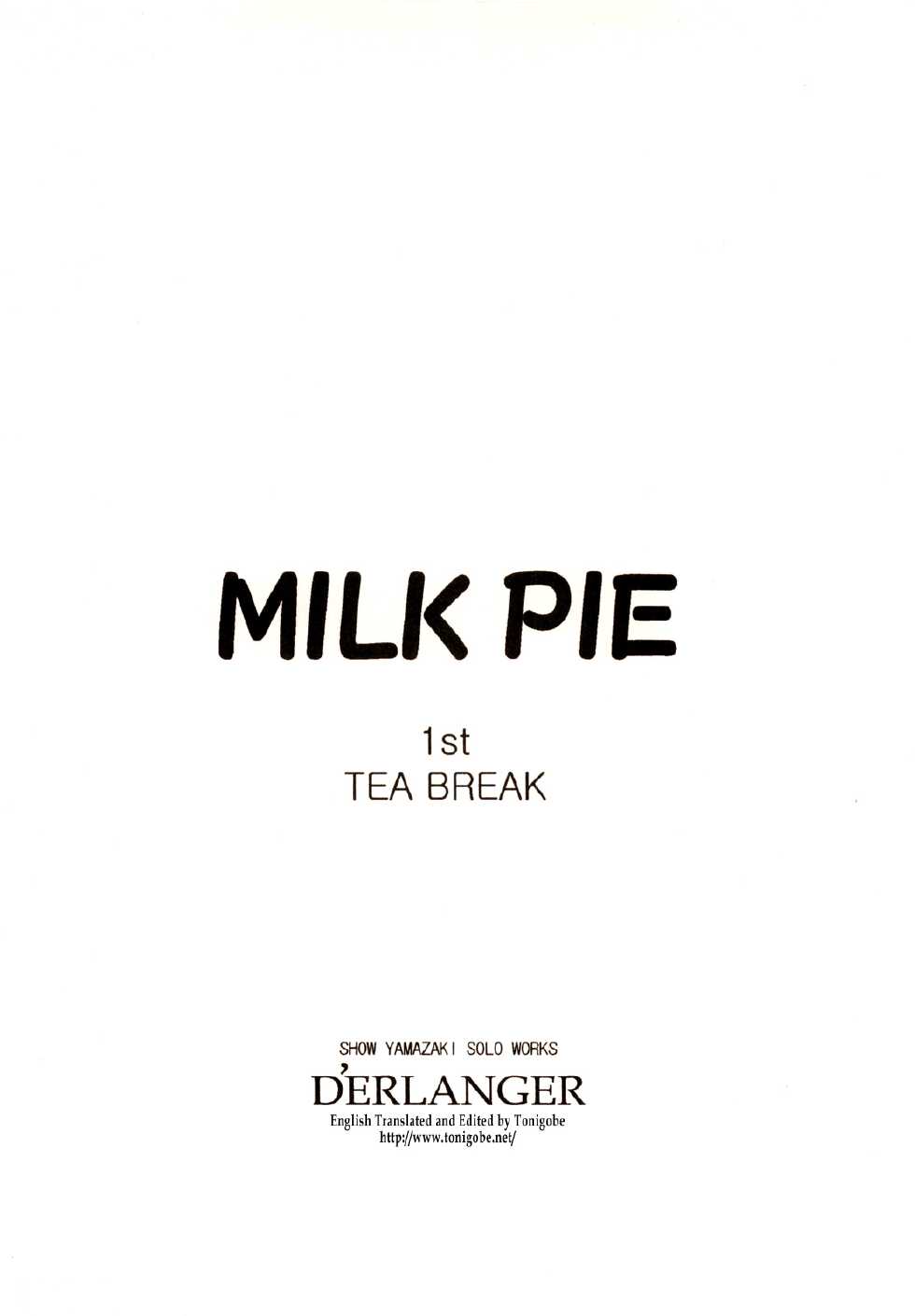 [D'ERLANGER (Yamazaki Show)] MILK PIE 1st TEA BREAK [English] [Tonigobe] - Page 20