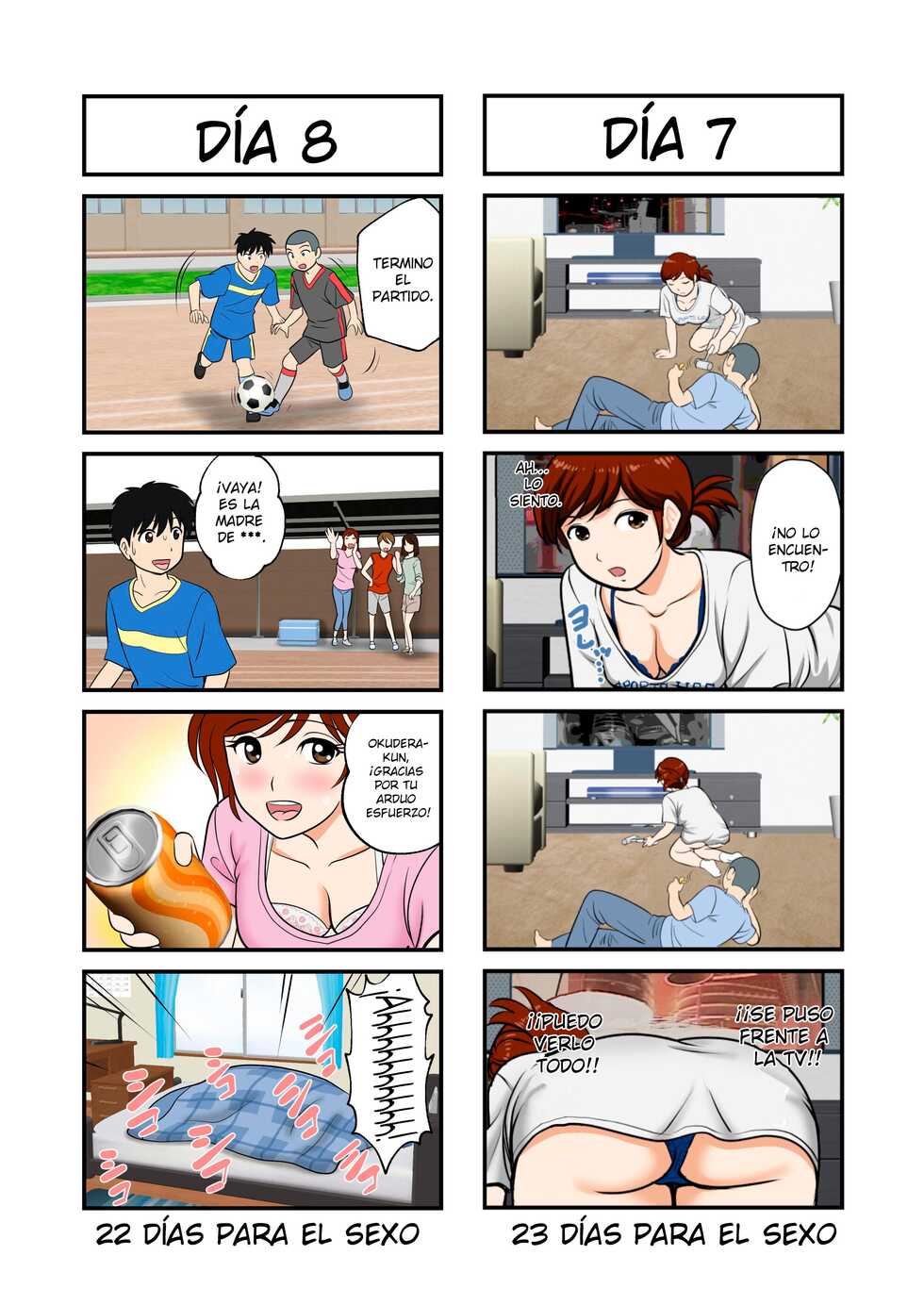 [Fuwatoro Opanchu Cake] 30-nichi go ni SEX suru Haha to Musuko | Madre e Hijo Tendrán Sexo en 30 Días [Spanish] - Page 6