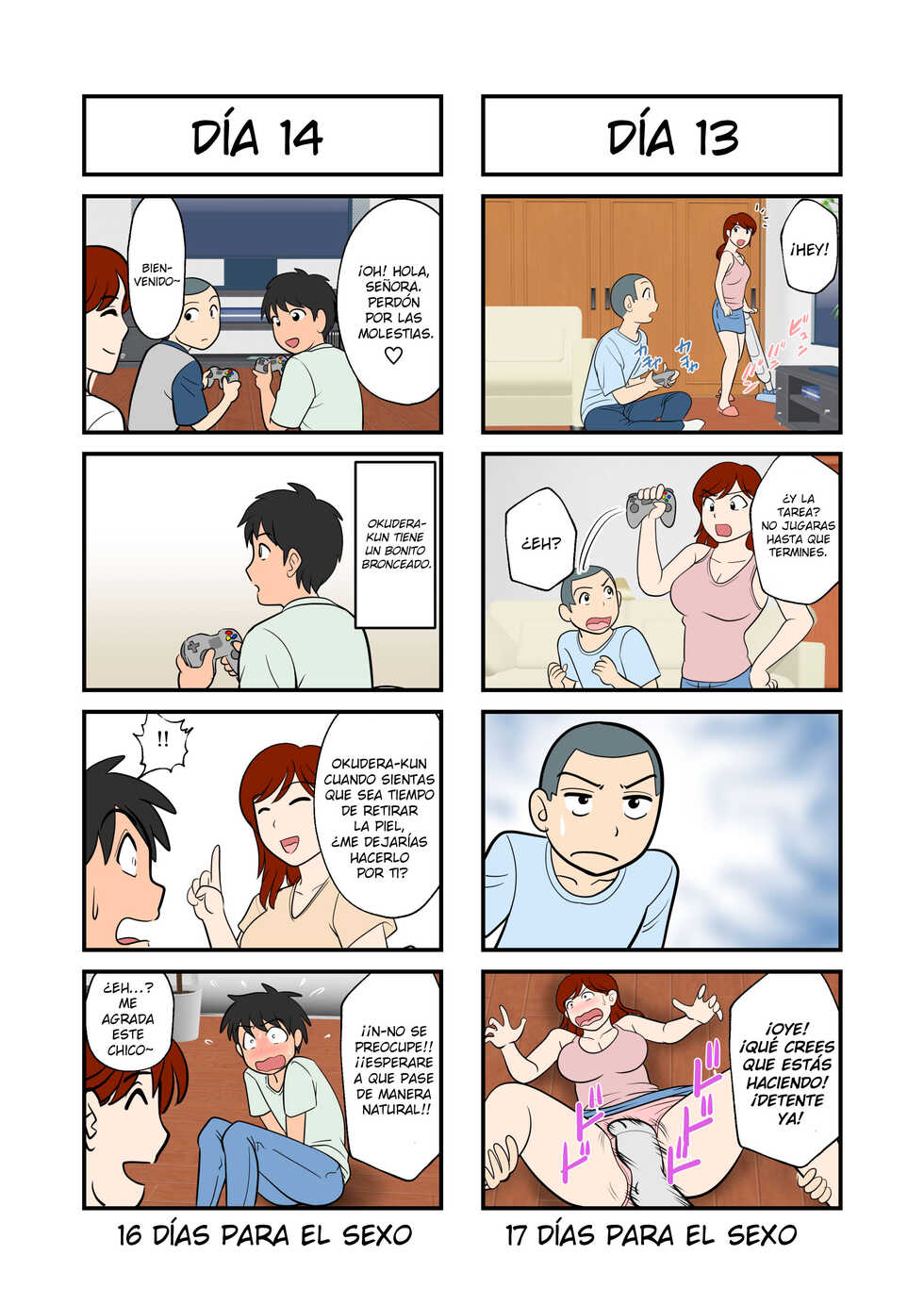 [Fuwatoro Opanchu Cake] 30-nichi go ni SEX suru Haha to Musuko | Madre e Hijo Tendrán Sexo en 30 Días [Spanish] - Page 9