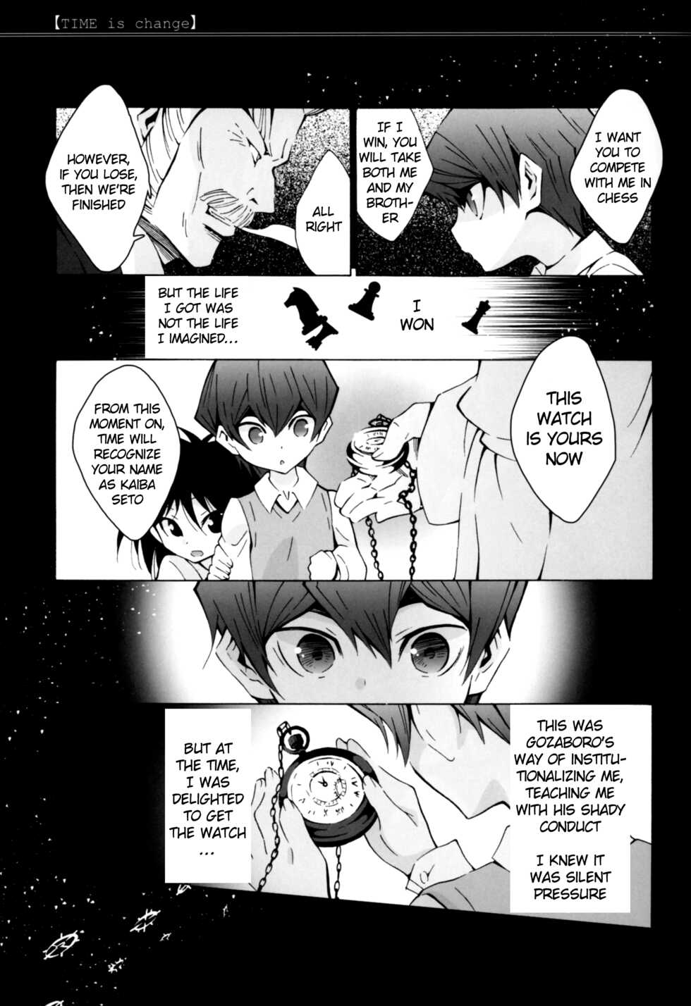 (Sennen Battle Phase 16) [Meiji Chimera, Cupi (Fujiwara Yuka, Chibita, Petit 1 Gou, Petit 2 Gou)] The Architects of TIME (Yu-Gi-Oh! The Dark Side of Dimensions) [English] - Page 8