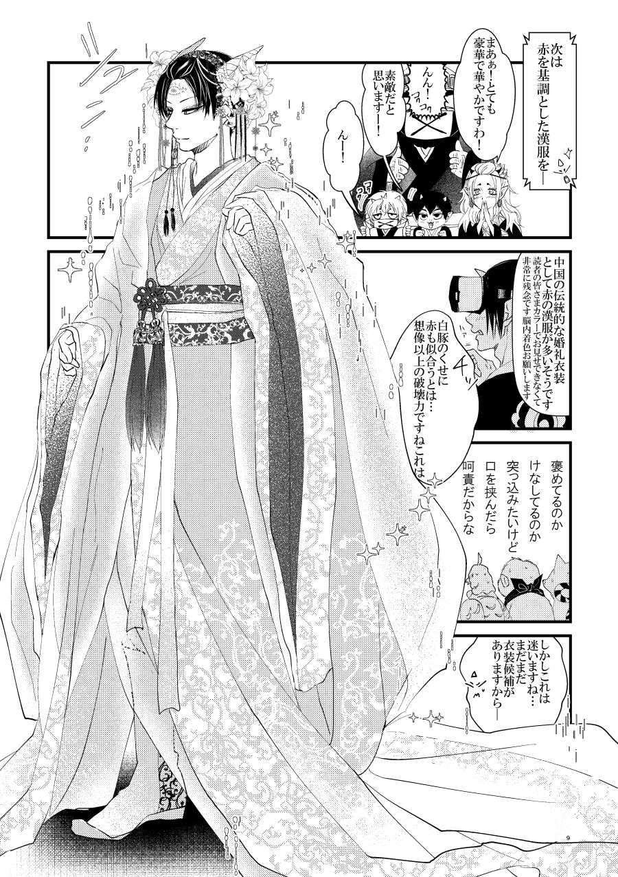 [Meikō no ya (Ka-mei)] Oni to-shin no ban keiyaku [Sada] (Hoozuki no Reitetsu) [Digital] - Page 8