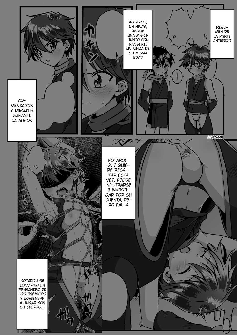 [Peko Renmei (Kosuke Poke)] Ninja Shounen Choukyou Nikki -Hansuke Hen- [Spanish] [Avatar-kun] [Digital] - Page 4