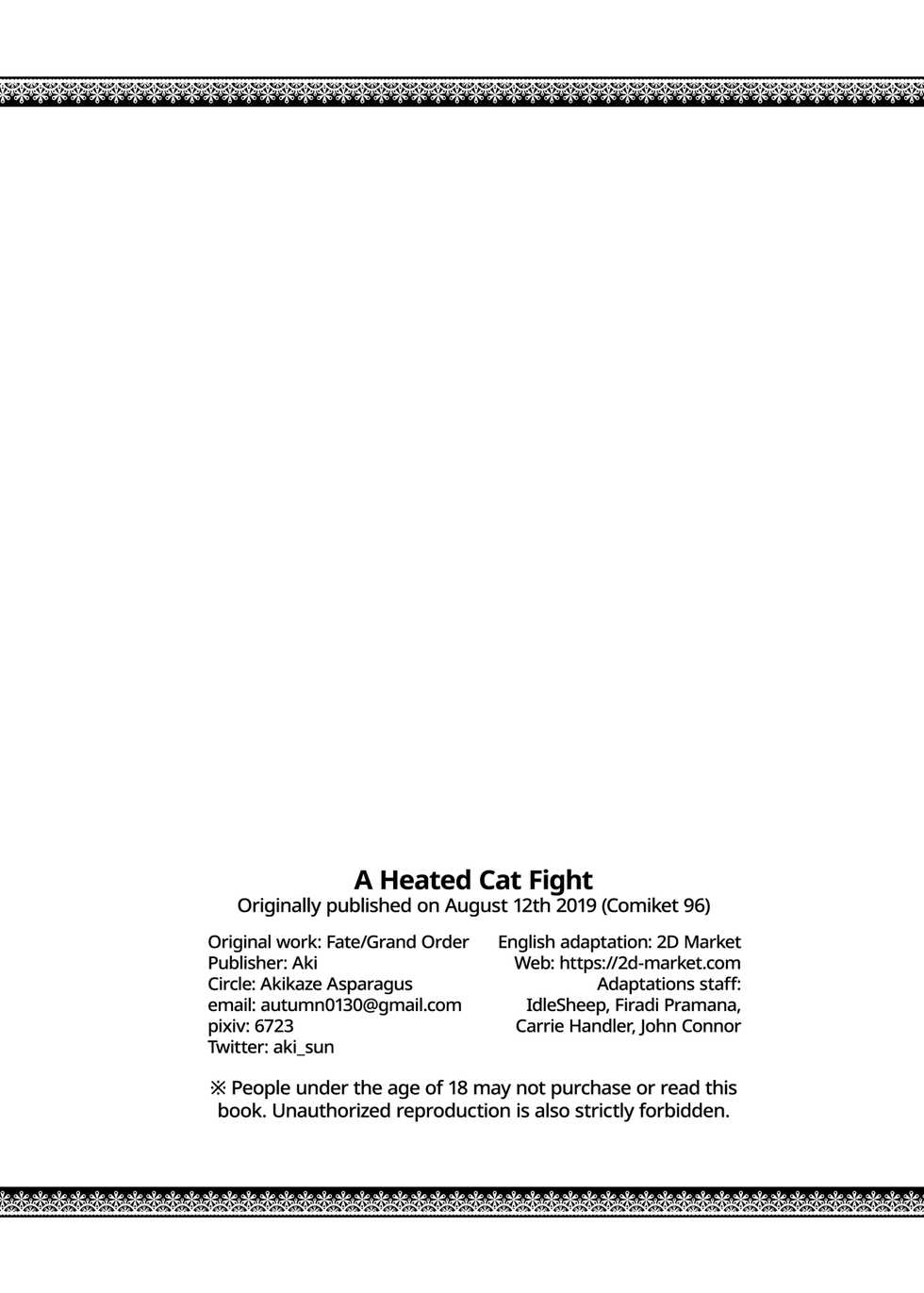 [Akikaze Asparagus (Aki)] Hatsujou Cat Fight | A Heated Cat Fight (Fate/Grand Order) [English] {2d-market.com} [Decensored] [Digital] - Page 24