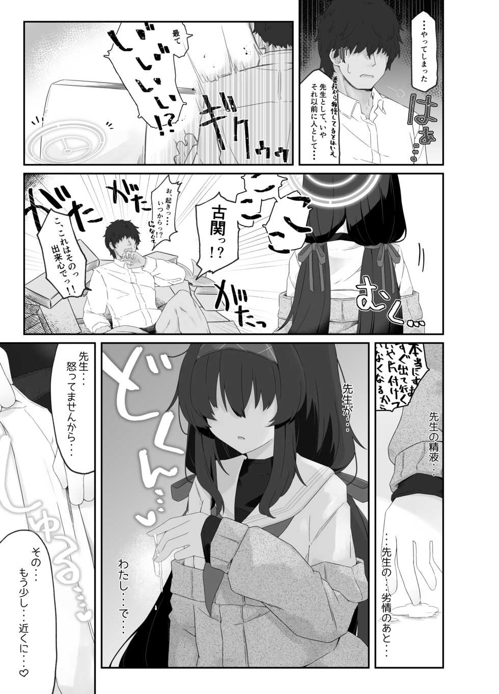 [Damenahidou (Damenahito)] Koshokan no Kaori - Kozeki Ui's fragrance inside antiquarian books library... (Blue Archive) [Digital] - Page 7