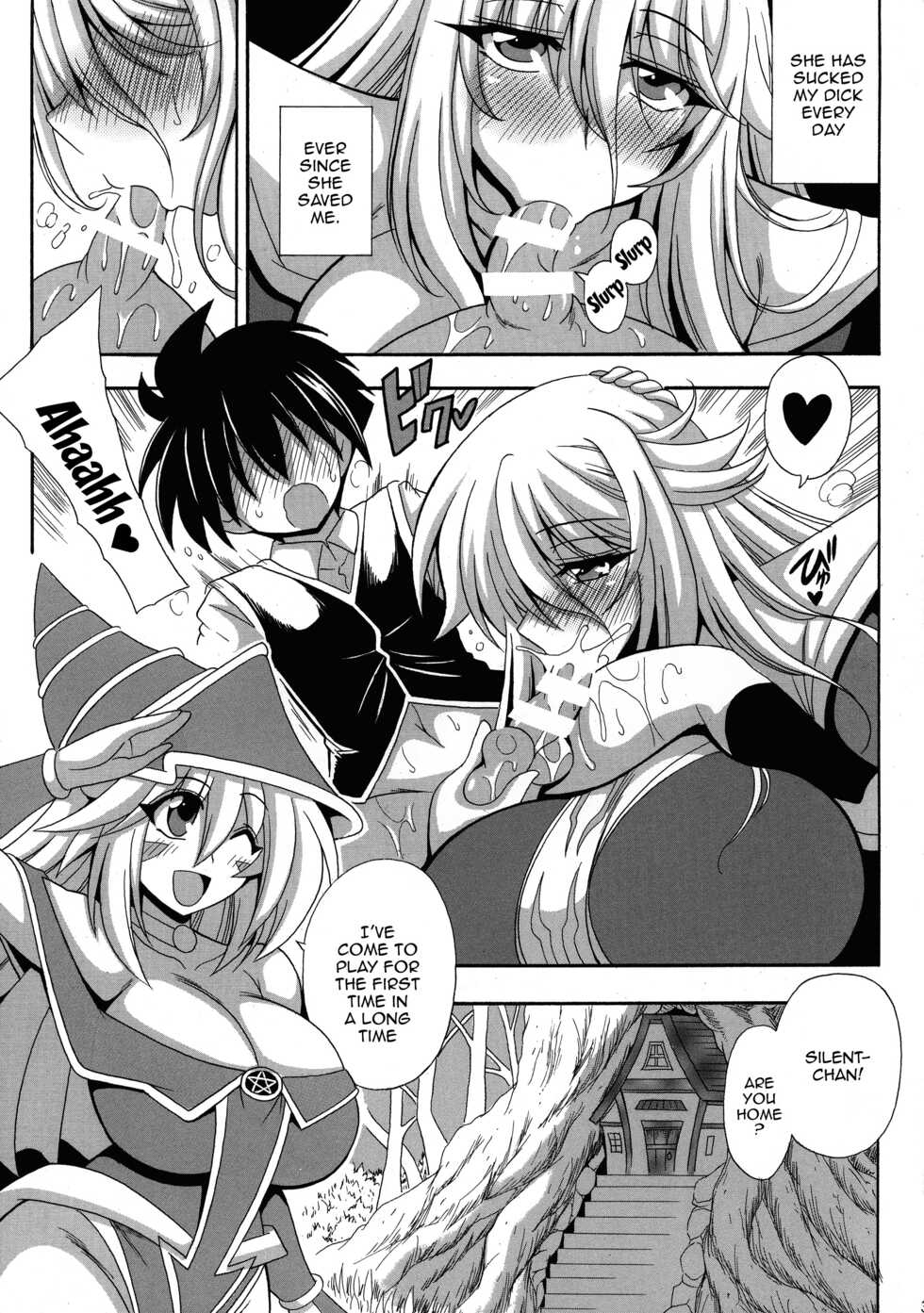 (COMIC1☆16) [Leaz Koubou (Oujano Kaze)] BMG to Chinmoku no Bonyuu Majutsu-shi | Dark Magician Girl And The Big Breasted Silent Magician (Yu-Gi-Oh!) [English] {Doujins.com} - Page 5