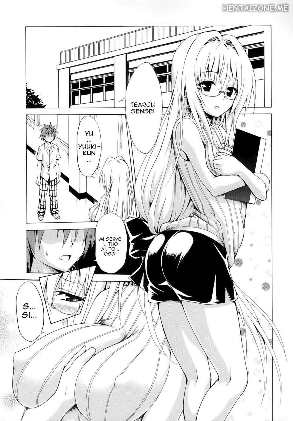 (C87) [TORA MACHINE (Kasukabe Taro)] Trouble★Teachers Vol. 2  | La prof.ssa vogliosa 2 (To Love-Ru) [Italian] - Page 2
