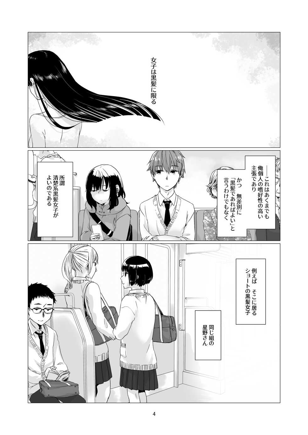 [Aoiro Kansokujo (Nakahara Mizuimo)] Kurokami Joshi o Tonikaku Medetai [Digital] - Page 3
