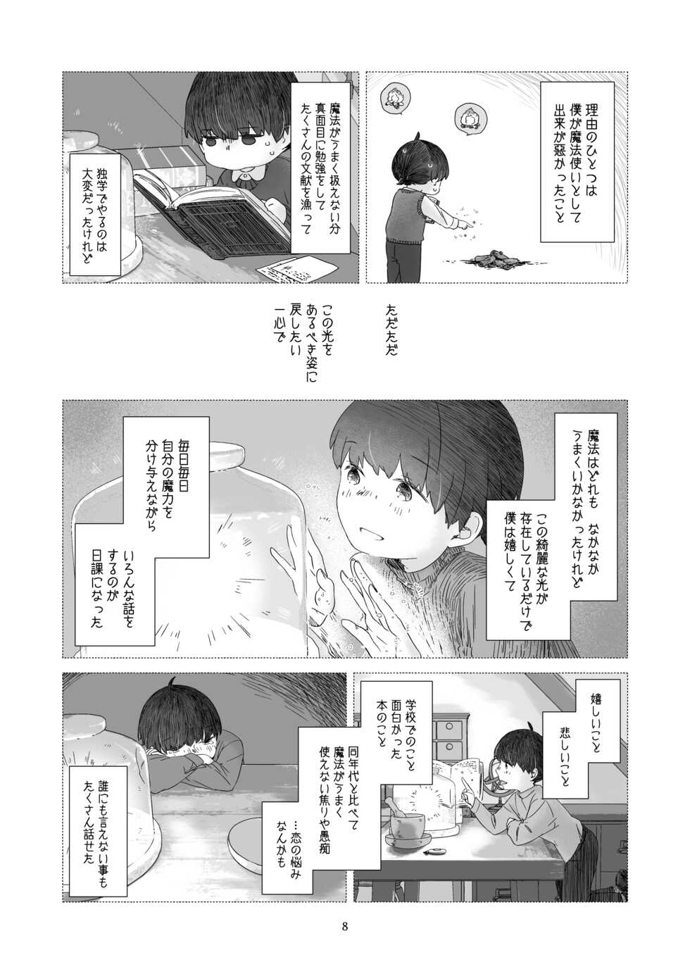[Aoiro Kansokujo (Nakahara Mizuimo)] Minarai Mahoutsukai-kun to Hana no Namae [Digital] - Page 7