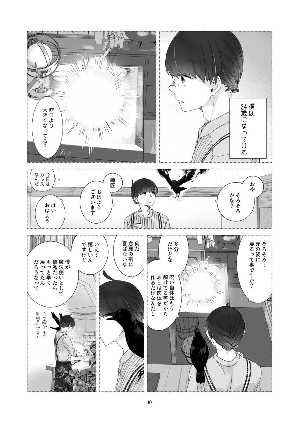 [Aoiro Kansokujo (Nakahara Mizuimo)] Minarai Mahoutsukai-kun to Hana no Namae [Digital] - Page 9