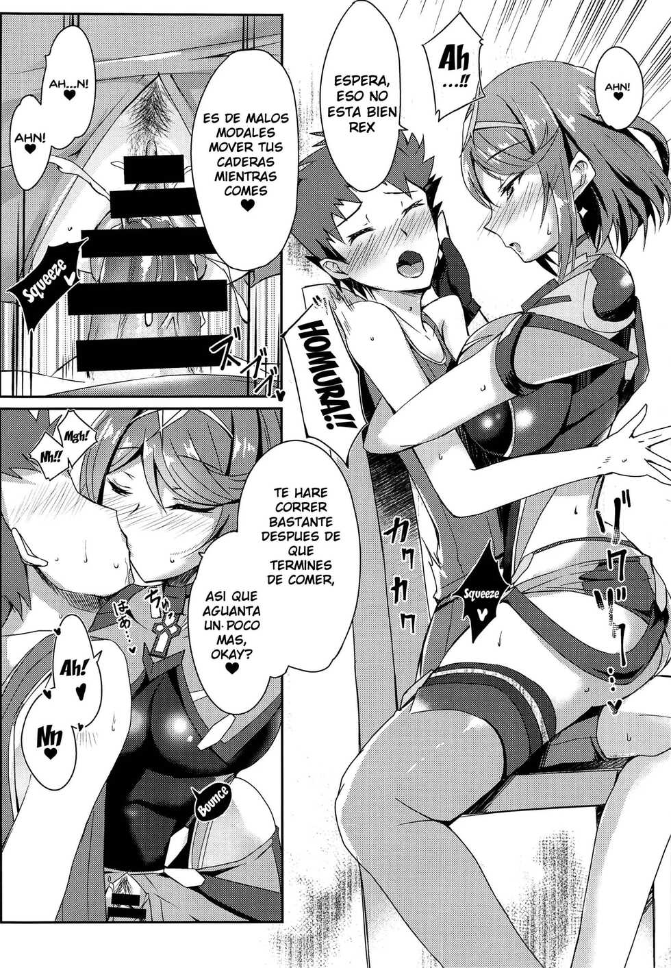 [Dorayakiya (Inoue Takuya)] Homura-chan no Ecchi Hon (Xenoblade Chronicles 2) [Spanish] [UnDegeneradoTraduce] - Page 9