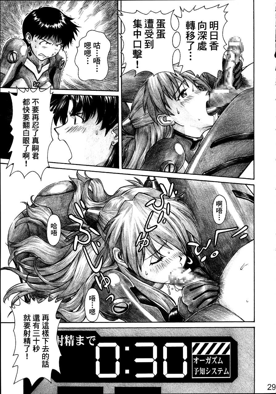 (C68) [TENGU NO TSUZURA (Kuro Tengu)] NERV no Ichiban Nagai Hi (Neon Genesis Evangelion) [Chinese] [surely个人汉化] - Page 28