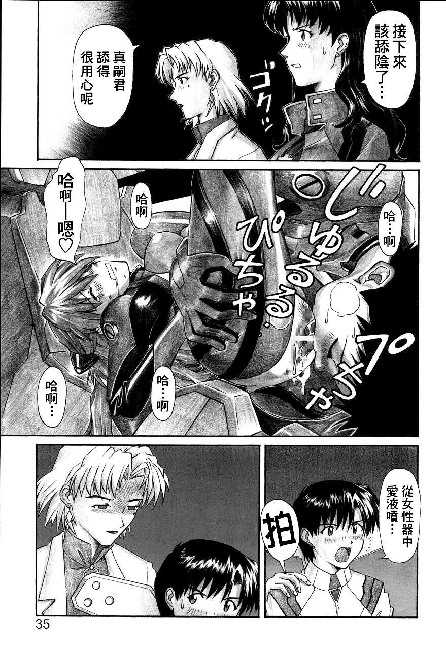 (C68) [TENGU NO TSUZURA (Kuro Tengu)] NERV no Ichiban Nagai Hi (Neon Genesis Evangelion) [Chinese] [surely个人汉化] - Page 34