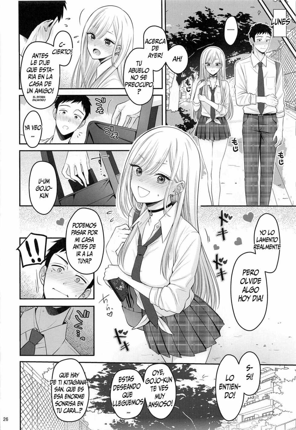 (C100) [Yukisizuku (Naganeko)] Gojou-kun no Koto ga Daishuki Sugite Yona Yona Hakadotte Ita Koto ga Bareta Ken (Sono Bisque Doll wa Koi o Suru) [Spanish] - Page 27