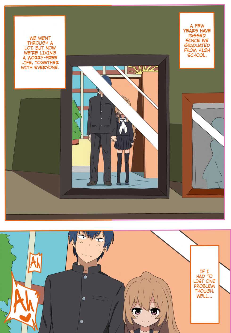 (C96) [Dagashiya (Wagashi)] Toradora! no Erohon | Toradora! Porn Book (Toradora!) [English] [Von] [Colorized] [Decensored] - Page 2