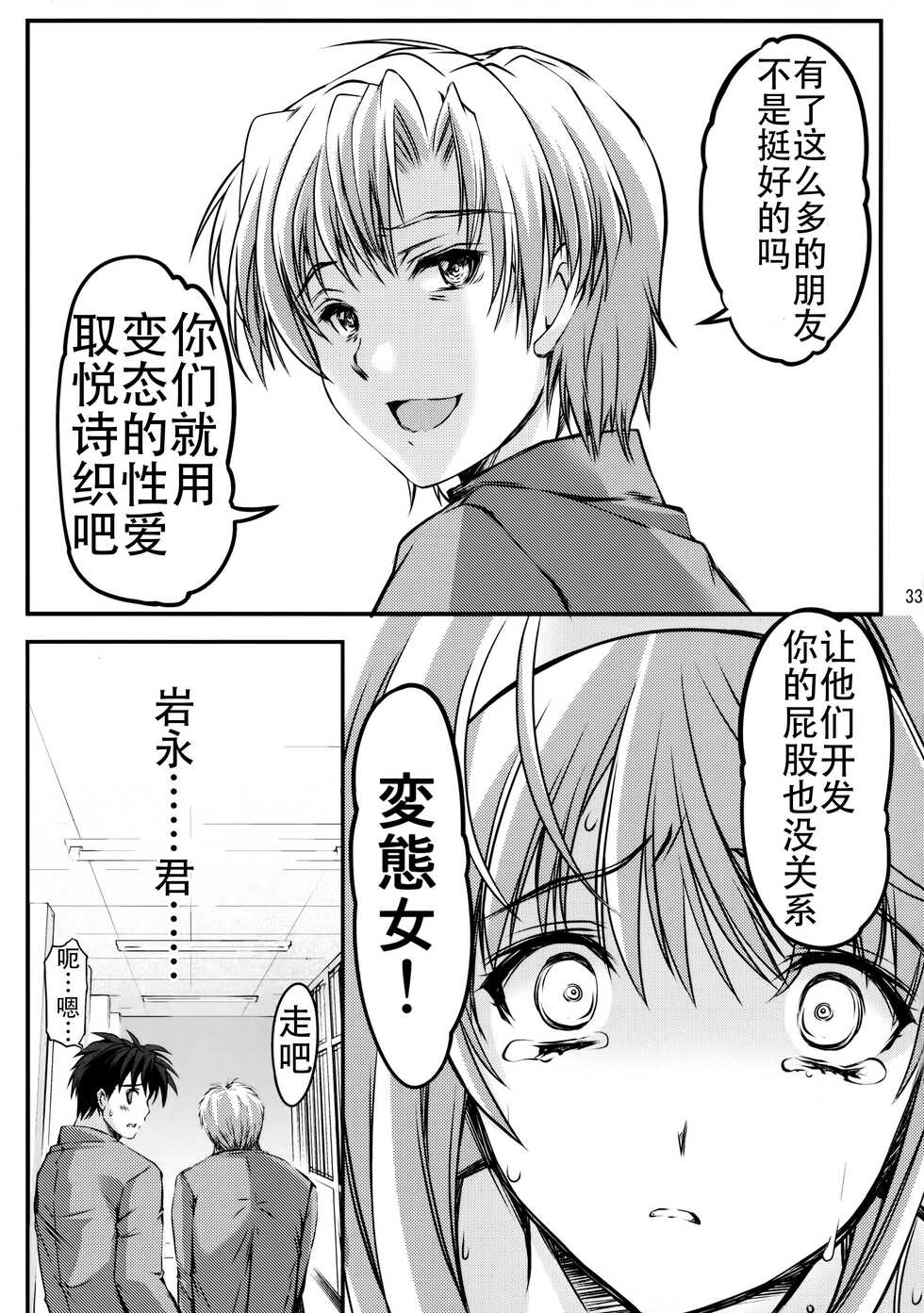 (C86) [HIGH RISK REVOLUTION (Aizawa Hiroshi, Iwasaki Hiromasa)] Shiori Dai-Nijuuichi-Shou Saigo no Kizuna - Shiori Volume 21 The Last Of Her Emotional Ties (Tokimeki Memorial) [Chinese] [不想出名的咸鱼个人机翻] - Page 33