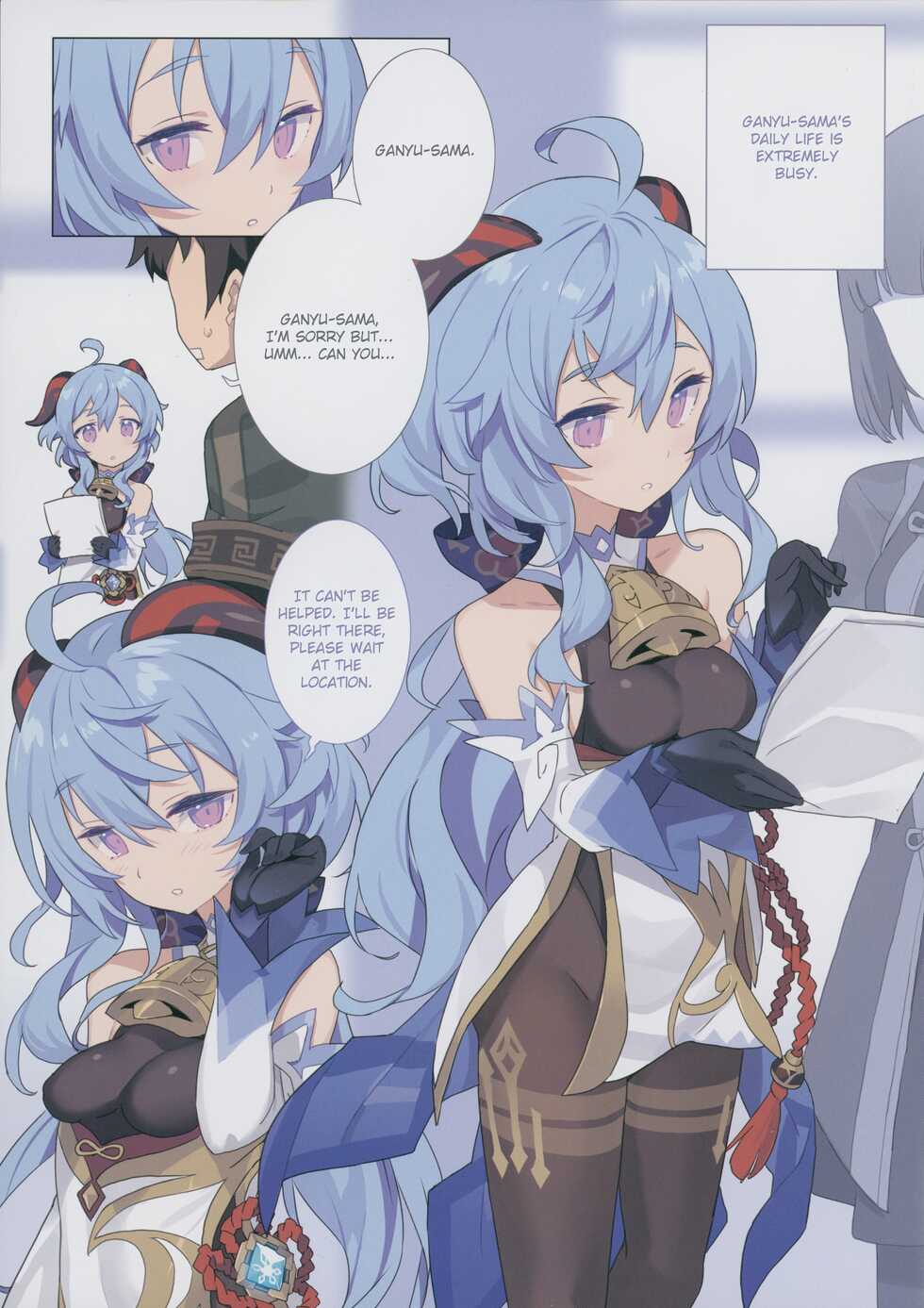 (C100) [Lovewn Outpost (BLADE)] Oshigoto o Hakadorasete Kureru Ganyu-sama. | Ganyu-sama Who Keeps The Work Going. (Genshin Impact) [English] [Hikura Scans] - Page 4