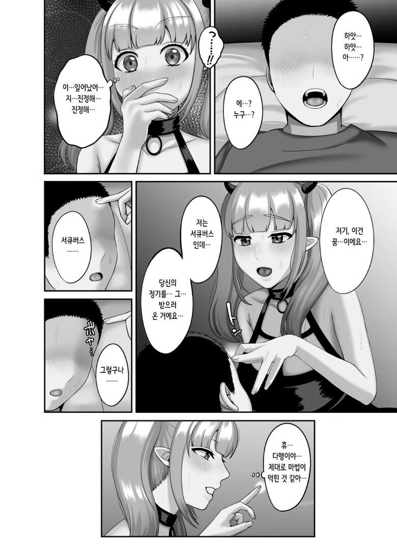 [GABUGABU (GABURI)] Shojo Succubus wa Onaka ga Suita | 처녀 서큐버스는 배가 고프다 [Korean] [Digital] - Page 8