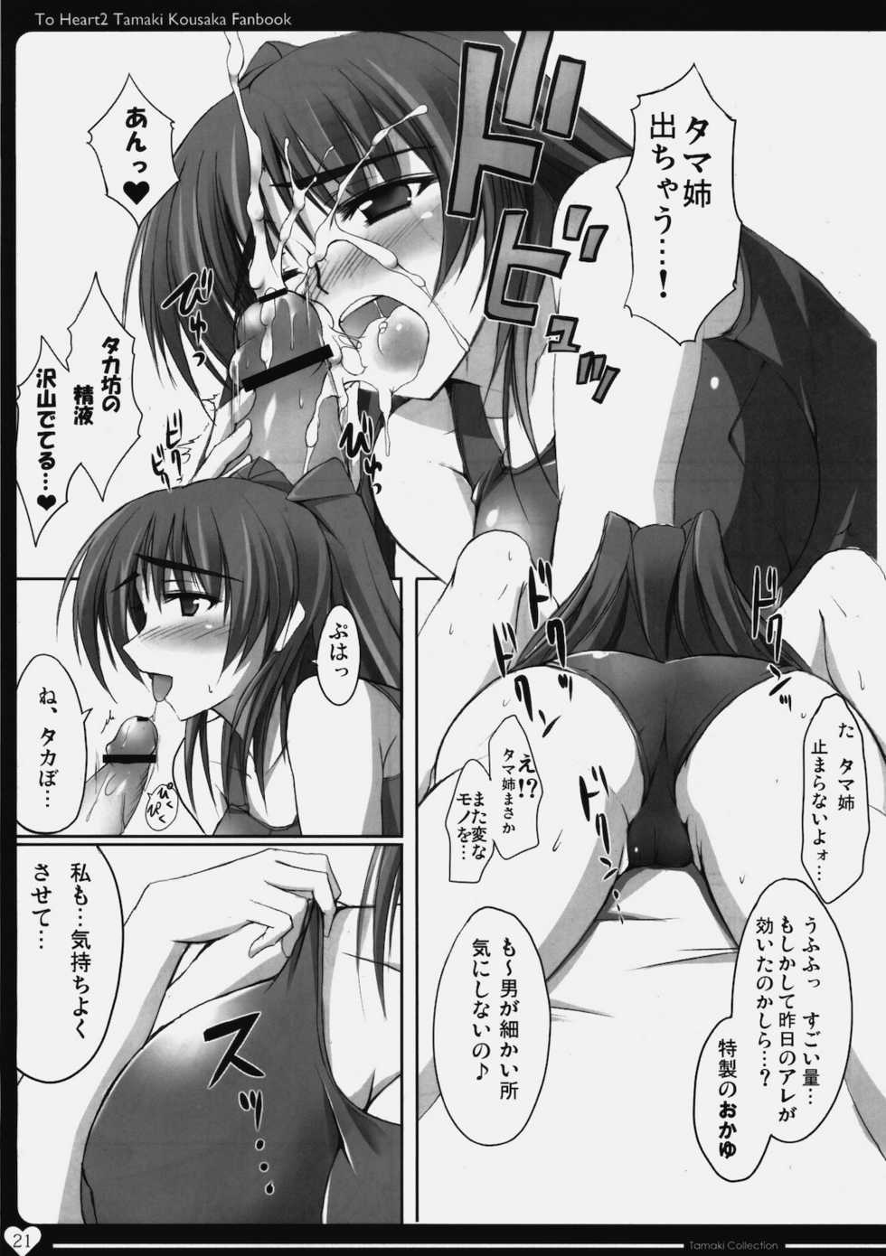 (C77) [TKSpower (Zekkyosyu)] TamaColle -Tamaki Collection- (ToHeart2) - Page 20