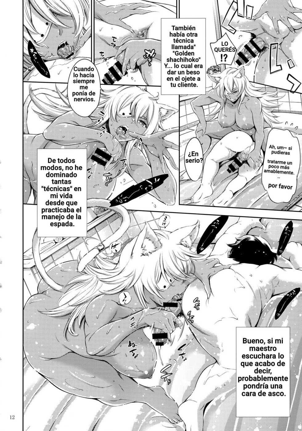 (C100) [Tuna☆Fiction (Tuna Empire)] Chichi Neko-sama ni Gyouretsu no Dekiru Soapland | Una Tierra De Jabon Donde Puedes Follarte Una Chica Gata (Mushoku Tensei ~Isekai Ittara Honki Dasu~) [Spanish] - Page 11