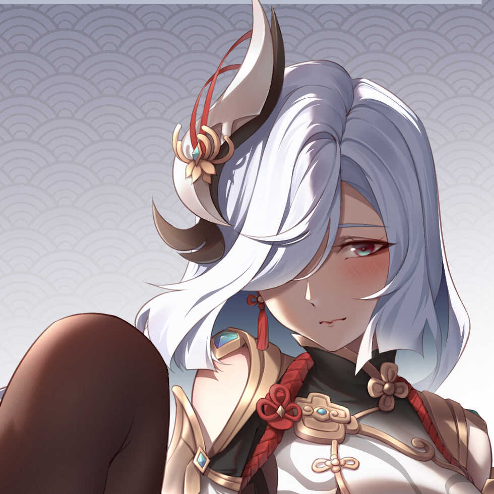 [hcarrrrrrot] 21冬 12月 01 Shenhe（差分12枚+线稿） (Patreon) - Page 1