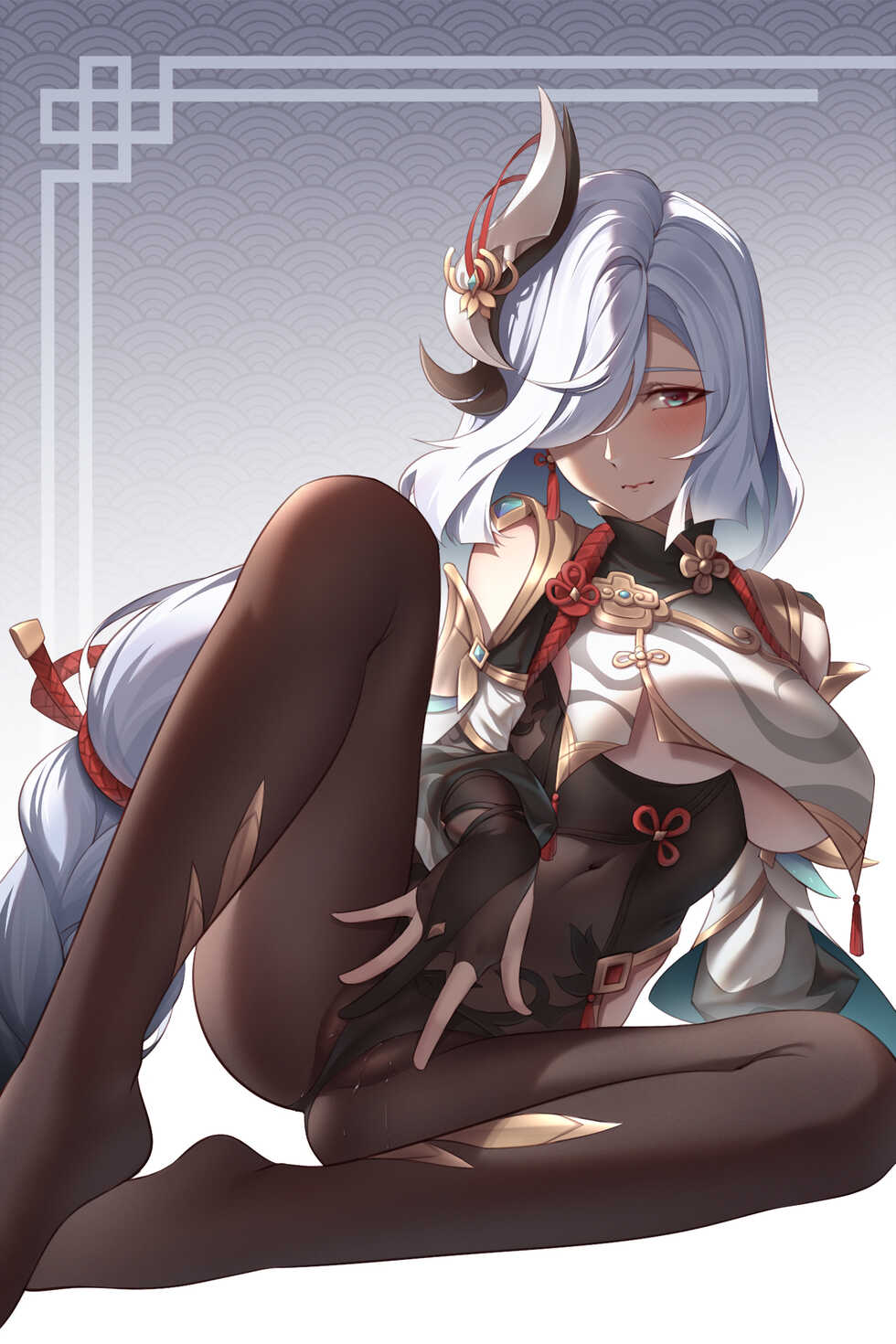 [hcarrrrrrot] 21冬 12月 01 Shenhe（差分12枚+线稿） (Patreon) - Page 6