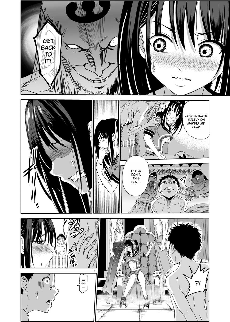 [Raid Socks (Tricky)] Tsuyagari Mura 1 ~Kareshi o Mamoru Tame Hikyou no Mura de Kyousei Gohoushi & NTR Sex~ [English] [RuruScanlations] - Page 21