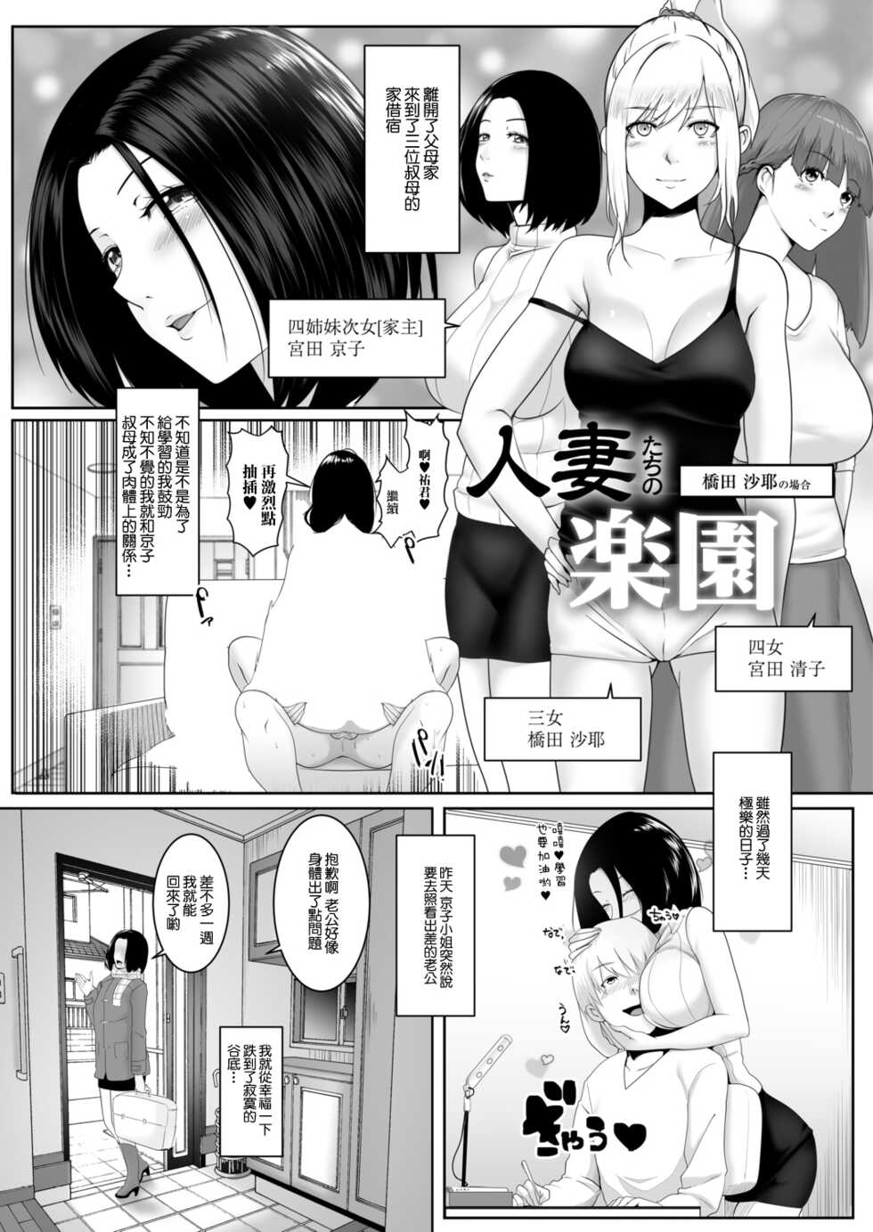 [big.g] 人妻たちの楽園 橋田沙耶の場合 - Page 1