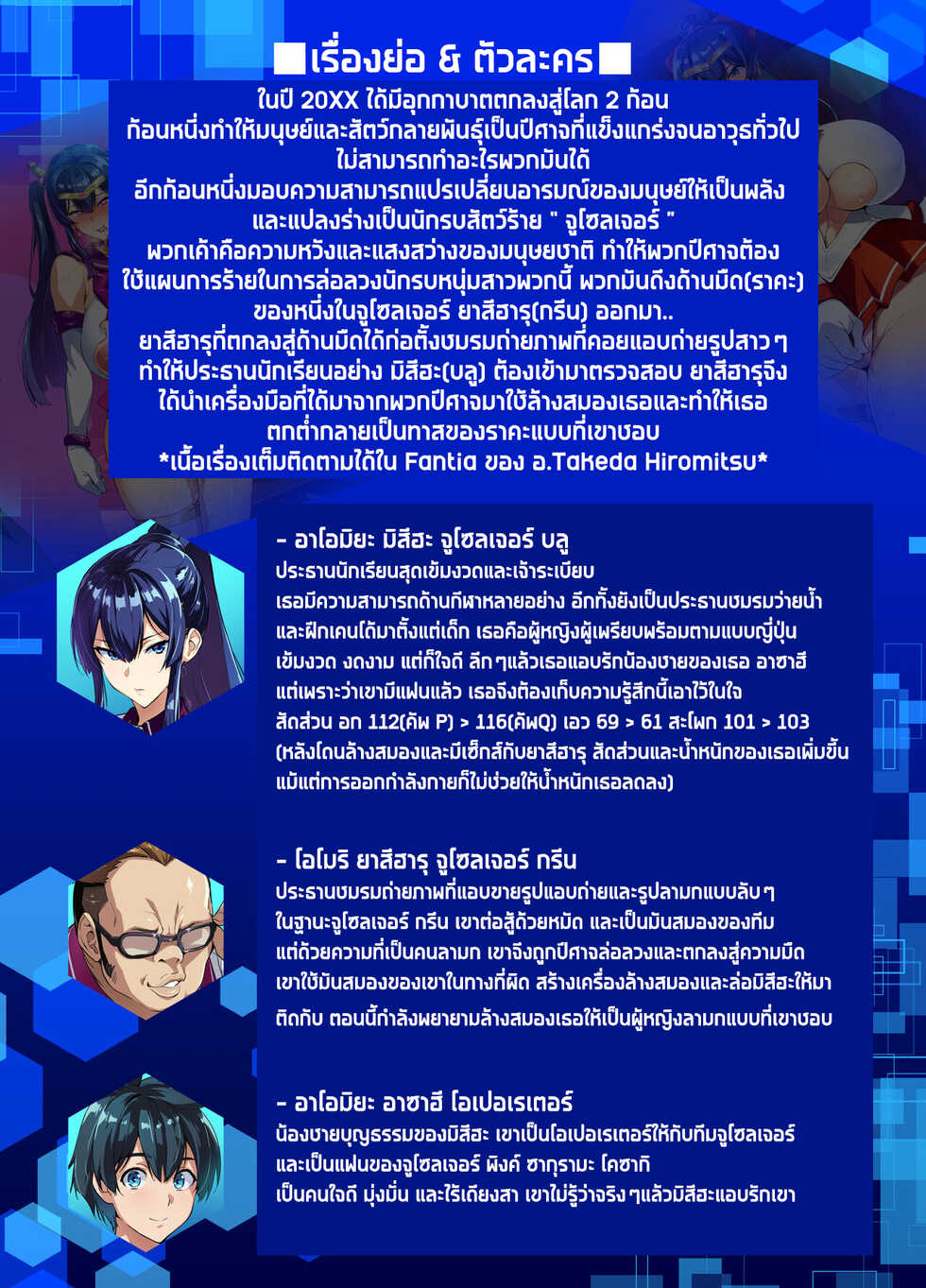 [Shinjugai (Takeda Hiromitsu)] C100 Kaijoubon Blue no (Daraku shita) Nichijou | บันทึก(ความตกต่ำ)ของบลูโซลเจอร์ [Thai ภาษาไทย] [Tenrokku] [Digital] - Page 3
