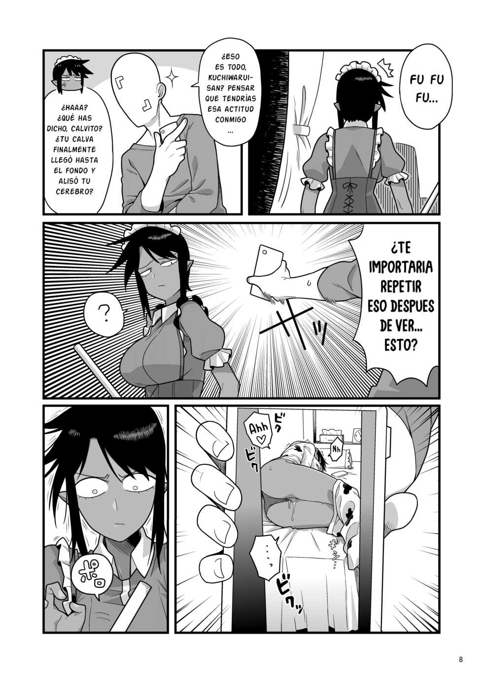 [Ebi Fry Teishoku (Guee)] Kuchi Warui-san no Yowami o Nigitte Iroiro Sasete Morau Hon (Futaba Channel) [Spanish] [Ayanokoji el pelao] [Digital] - Page 7