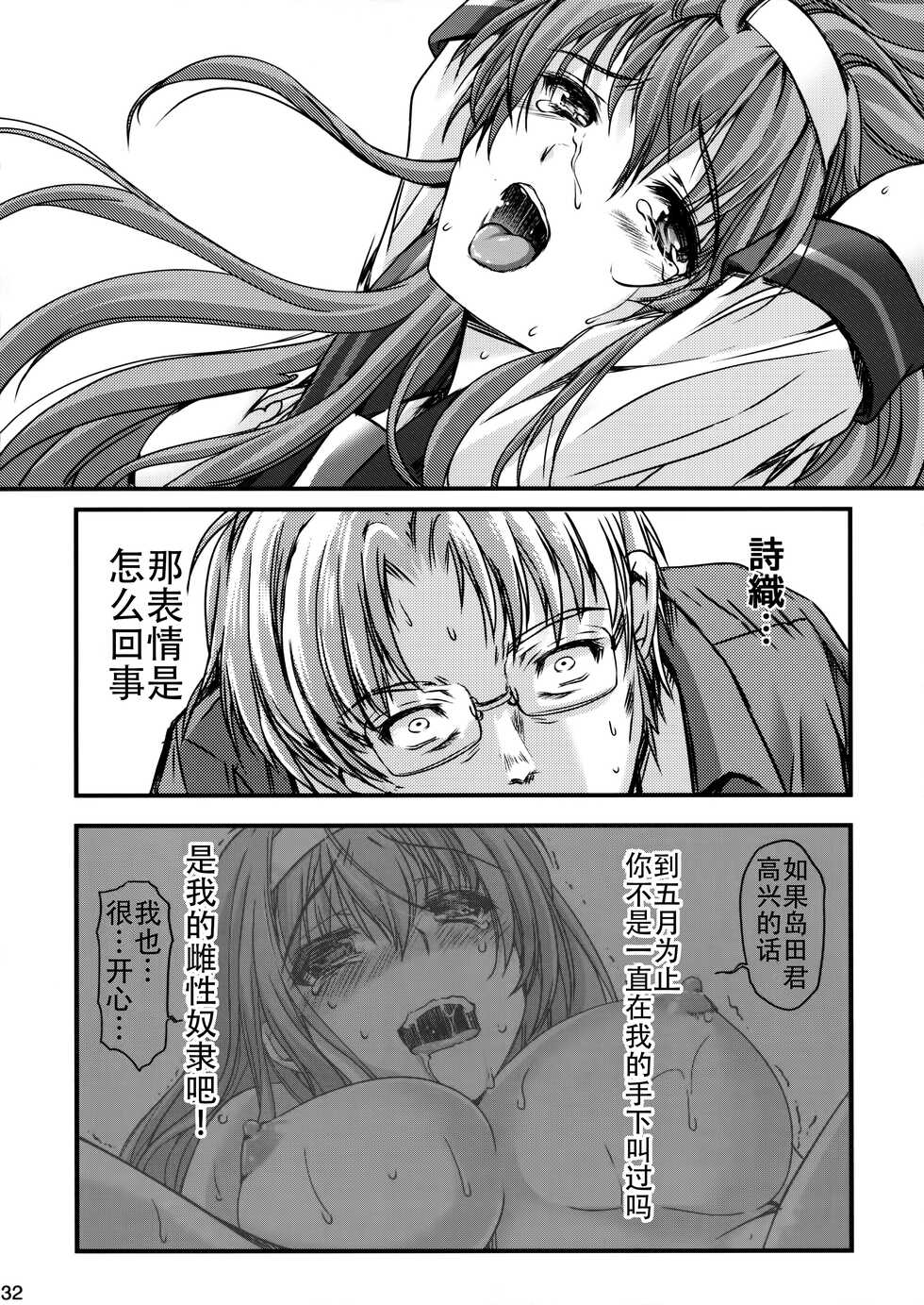 (C90) [HIGH RISK REVOLUTION (Aizawa Hiroshi)] Shiori Dai-Nijuusan-Shou Injuu no Shanikusai - Shiori Volume 23 Carnival For Lusty Beasts (Tokimeki Memorial) [Chinese] [不想出名的咸鱼个人机翻] - Page 32