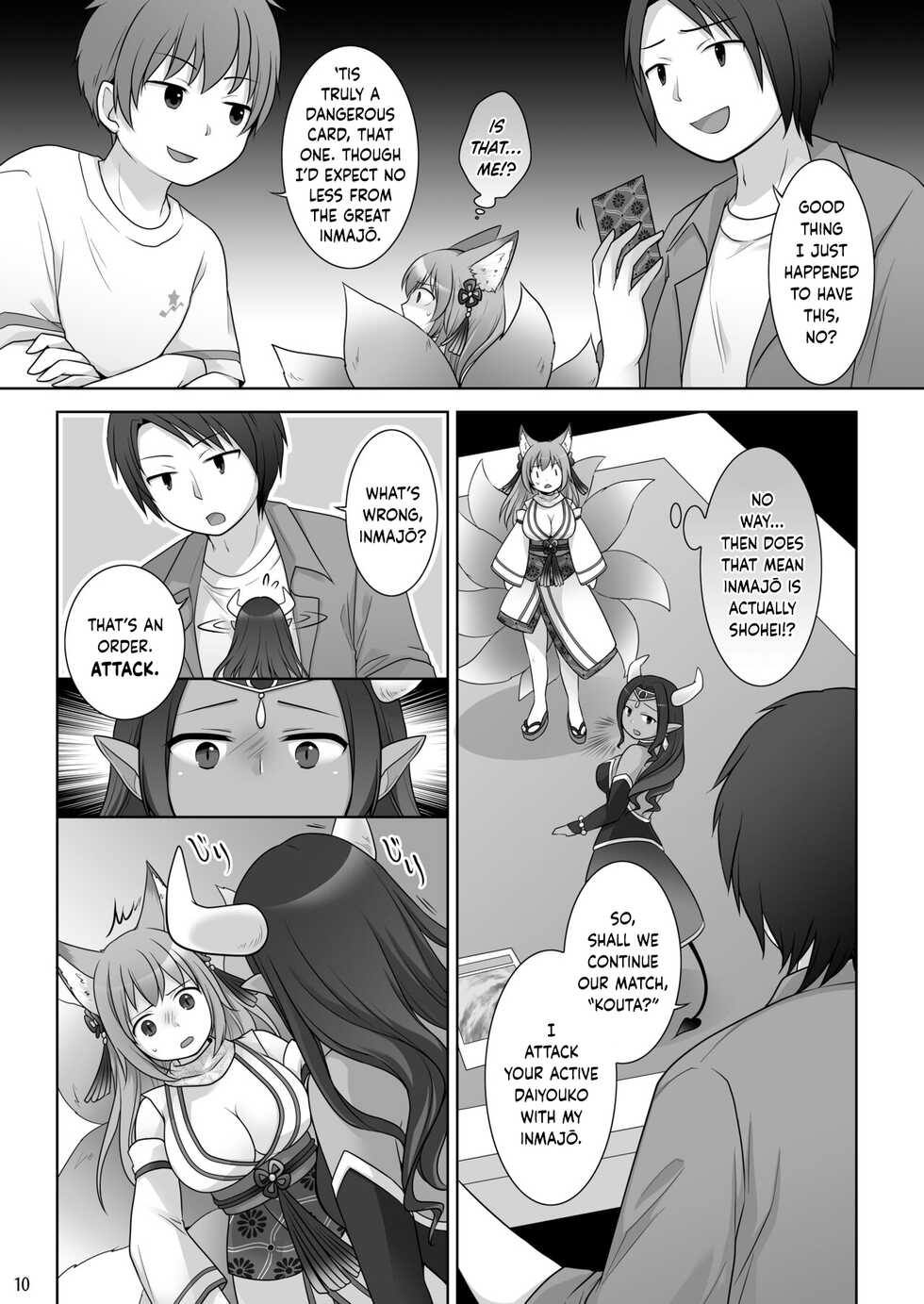 [Chabatake ni Haeta Takenoko (Kuratsuka Riko, Iga Senpuki)] "Kankon no Gi" ~ Card no Seirei ni Karada o Ubawareta Oretachi ~ | "Soul Swap" ~ We whose Bodies were Stolen by the Spirits of the Cards ~ [English] - Page 11