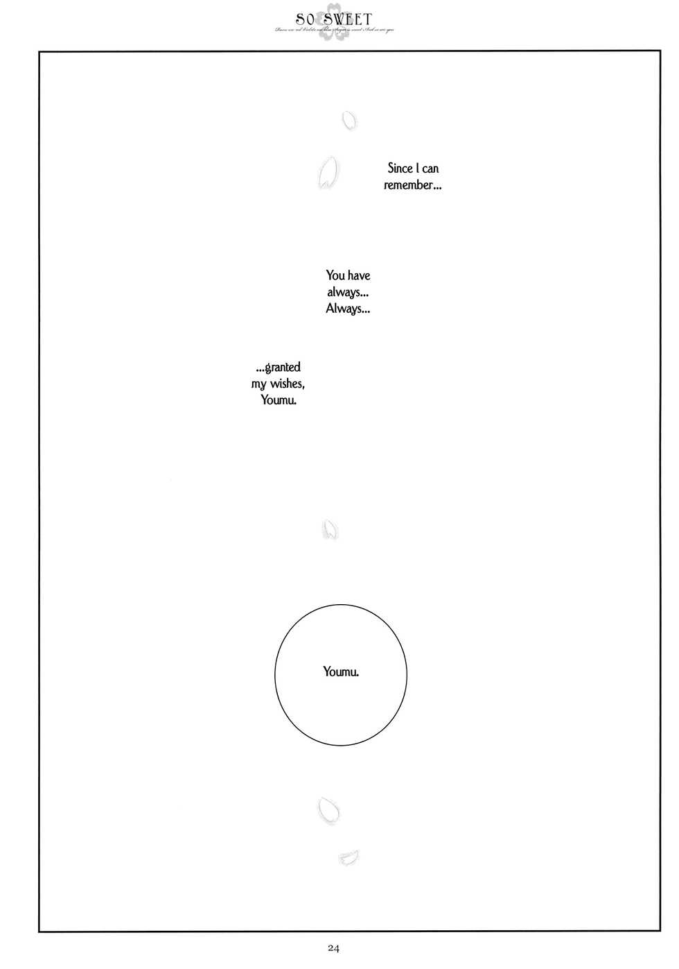 (C77) [CHRONOLOG (Sakurazawa Izumi)] SO SWEET (Touhou Project) [English] [Wings of Yuri] - Page 23
