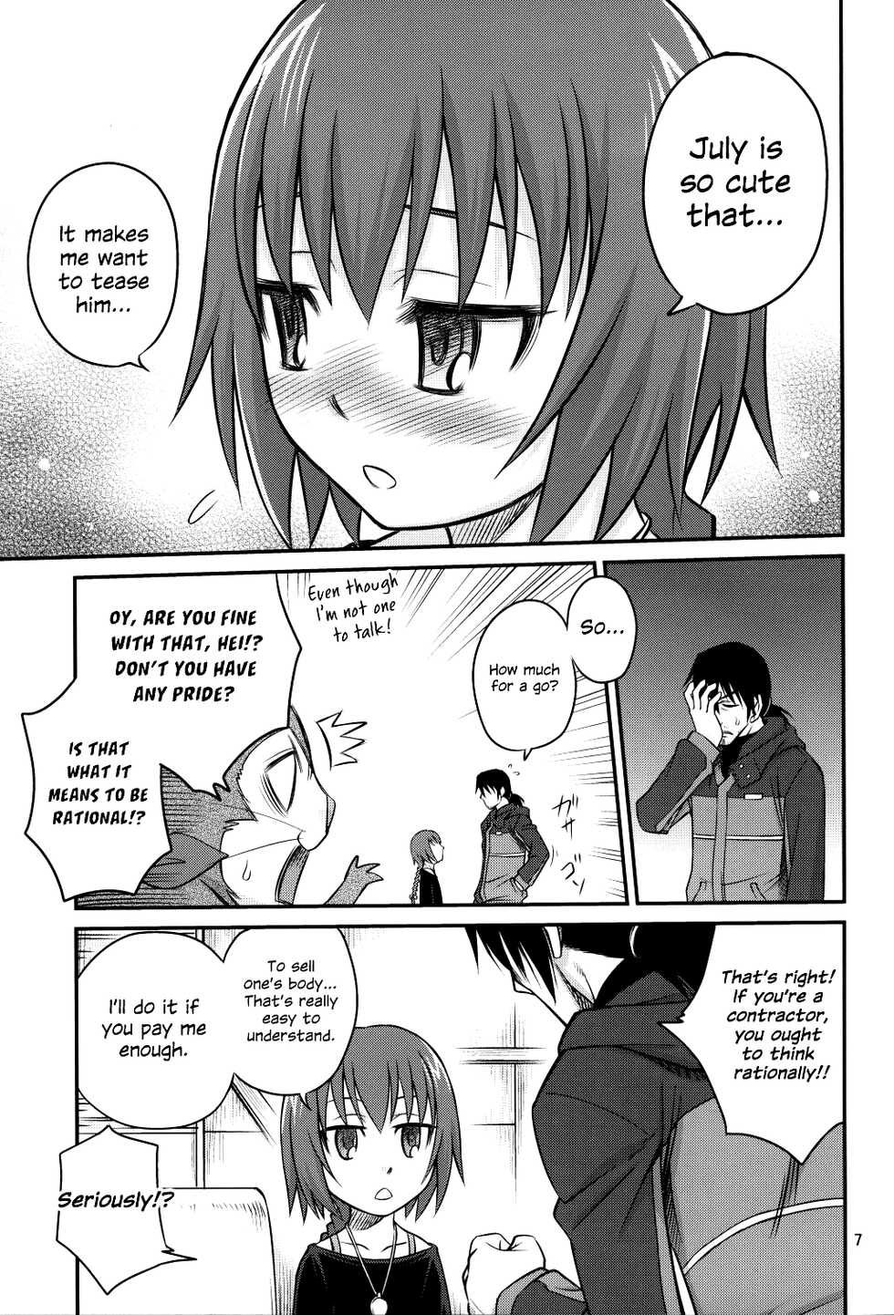 (C77) [Studio Tar (Kyouichirou, Shamon)] Kaette Kitara Yopparai!! | He's Back Drunk!! (DARKER THAN BLACK Ryuusei no Gemini)  [English] [EHCOVE] - Page 6