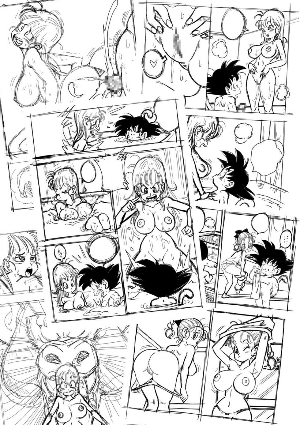 YamamotoDoujin - Bulma X Goku (Episode 1) Sexo en el baño - Page 26