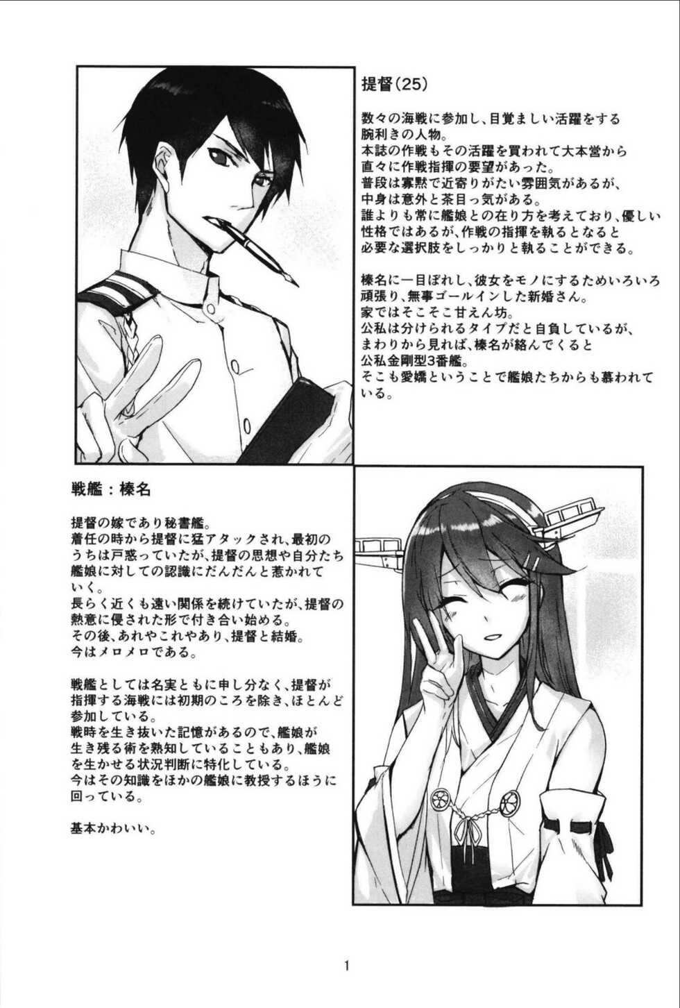 (C99) [STYworks (Kyougoku Touya)] Haruna wa Aishite Hoshii no Roku (Kantai Collection -KanColle-) - Page 3