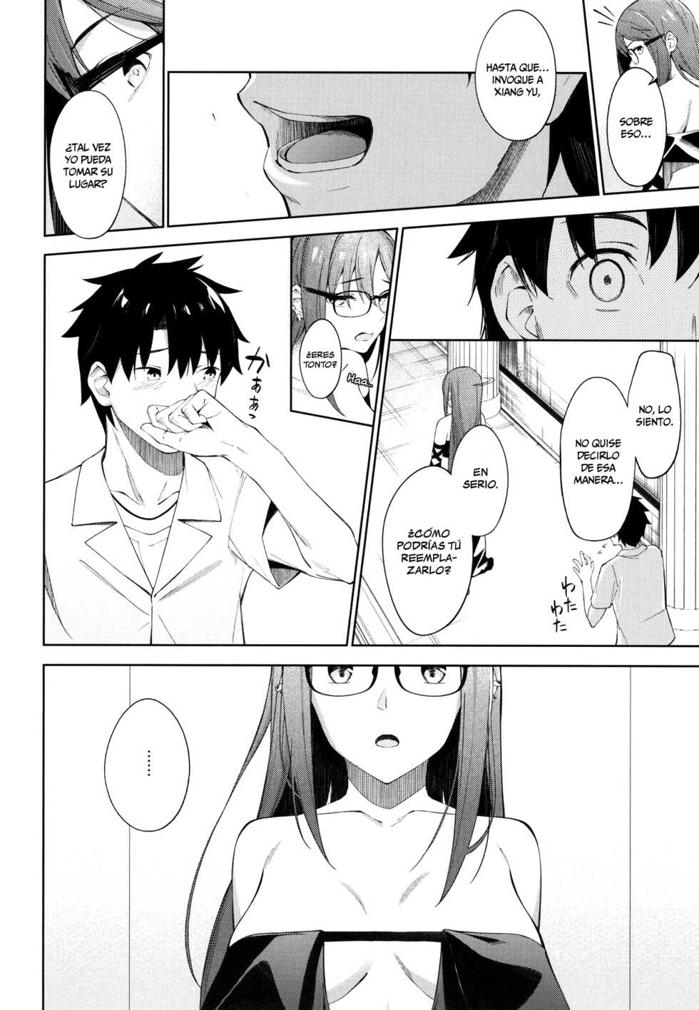 (C97) [piropiro-GO (Umihotaru Harumare)] Ore no Kininaru Senpai (Fate/Grand Order) [Spanish] [Chunchunmaru Translations] - Page 7
