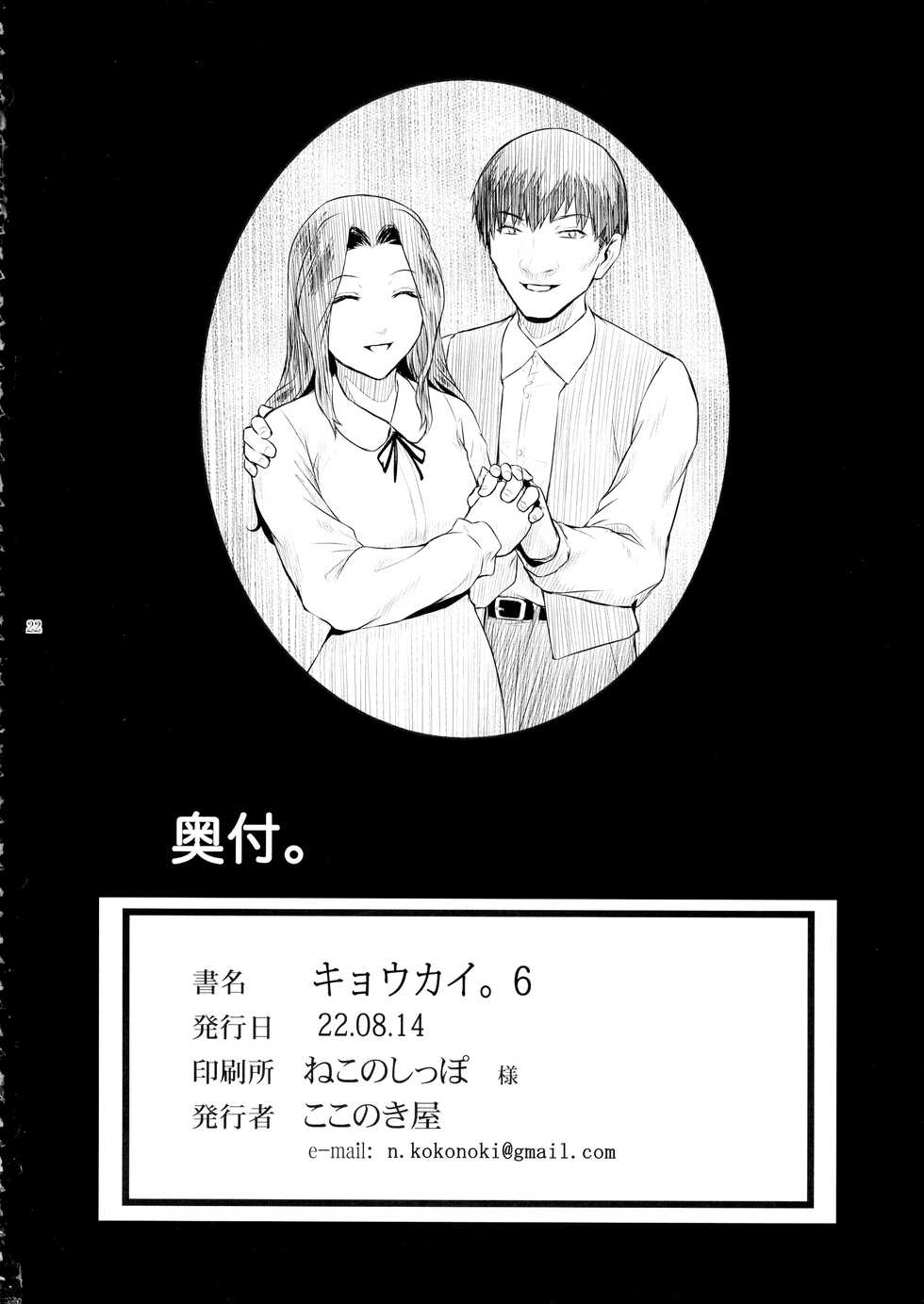 (C100) [Kokonokiya (Kokonoki Nao)] Kyoukai. 6 - Page 21