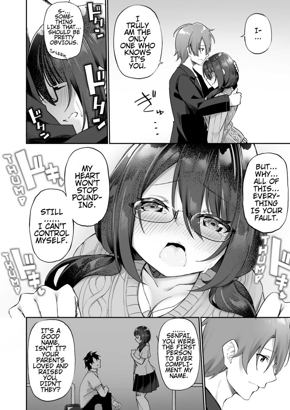 [Amuai Okashi Seisakusho (Kanmuri)] I Switched Bodies with my Large-Breasted Yandere Junior Who is Aroused Just by Hearing the Sound of My Voice! [English] [Round Circle Translation Group] - Page 35
